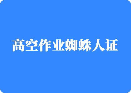 黄色真操逼高空作业蜘蛛人证